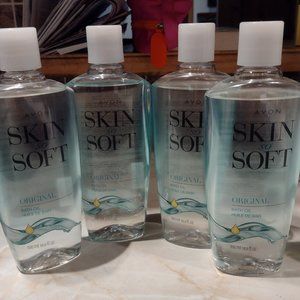 Avon Skin So Soft Original Body Oil, 16.9 FL Oz Each NEW 4 Large Bottles